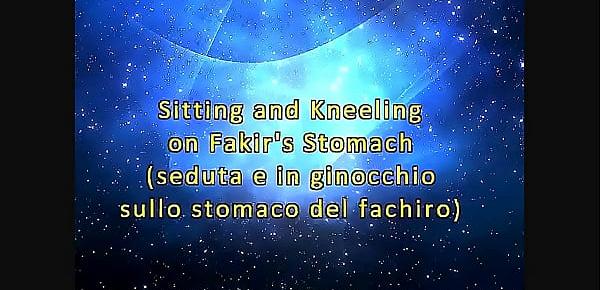  Sitting and Kneeling on Fakir&039;s Stomach (Stomach Demolition)